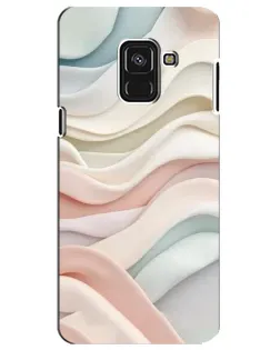 Чехол для Samsung Galaxy A8 Plus 2018 (A730F) с картинкой «Пастельные нежные волны» Чехол для Samsung Galaxy A8 Plus 2018 (A730F) с картинкой «Пастельные нежные волны»