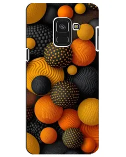 Чехол для Samsung Galaxy A8 Plus 2018 (A730F) с картинкой «Объемные оранжевые сферы» Чехол для Samsung Galaxy A8 Plus 2018 (A730F) с картинкой «Объемные оранжевые сферы»