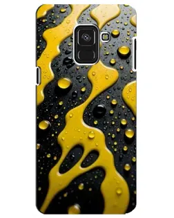 Чехол для Samsung Galaxy A8 Plus 2018 (A730F) с картинкой «Жидкое желтое золото» Чехол для Samsung Galaxy A8 Plus 2018 (A730F) с картинкой «Жидкое желтое золото»