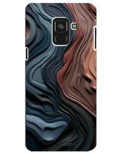 Чехол для Samsung Galaxy A8 Plus 2018 (A730F) с картинкой «Цветные волны каньона» Чехол для Samsung Galaxy A8 Plus 2018 (A730F) с картинкой «Цветные волны каньона»