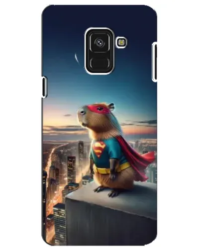 Чехол для Samsung Galaxy A8 Plus 2018 (A730F) с картинкой «Капи-мен супергерой»