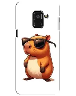 Чехол для Samsung Galaxy A8 Plus 2018 (A730F) с картинкой «Капибара в очках» Чехол для Samsung Galaxy A8 Plus 2018 (A730F) с картинкой «Капибара в очках»