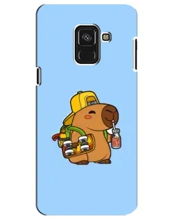 Чехол для Samsung Galaxy A8 Plus 2018 (A730F) с картинкой «Капибара на скейте» Чехол для Samsung Galaxy A8 Plus 2018 (A730F) с картинкой «Капибара на скейте»