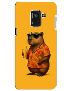 Чехол для Samsung Galaxy A8 Plus 2018 (A730F) с картинкой «Капибара на отдыхе» Чехол для Samsung Galaxy A8 Plus 2018 (A730F) с картинкой «Капибара на отдыхе»