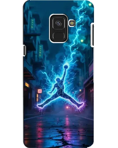 Чехол для Samsung Galaxy A8 2018 (A530F) с картинкой «Jordan Gold Jumpman»