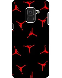 Чехол для Samsung Galaxy A8 2018 (A530F) с картинкой «Jordan Red Pattern»