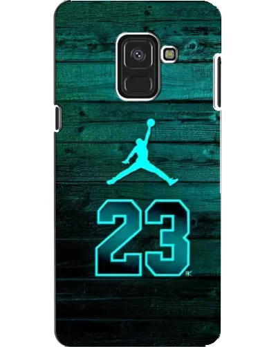 Чехол для Samsung Galaxy A8 2018 (A530F) с картинкой «Jordan Cyan 23»