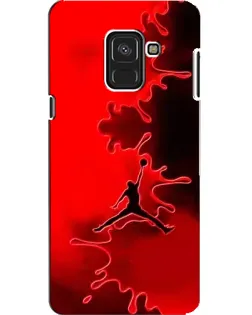 Чехол для Samsung Galaxy A8 2018 (A530F) с картинкой «Jordan Red Smoke»