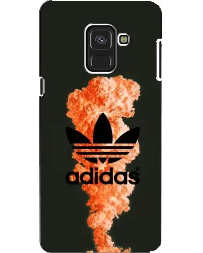 Чехол для Samsung Galaxy A8 2018 (A530F) с картинкой «Оранжевый дым Adidas»