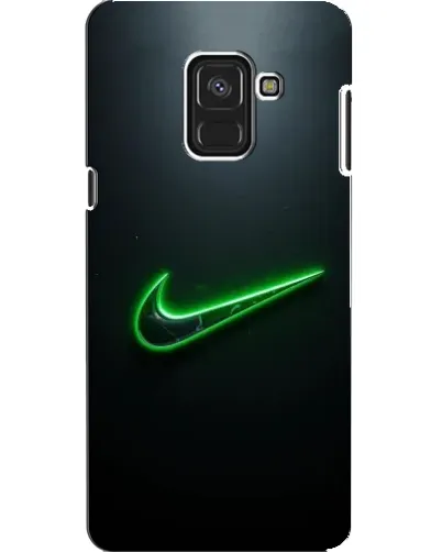 Чехол для Samsung Galaxy A8 2018 (A530F) с картинкой «Неоновый контур Nike»