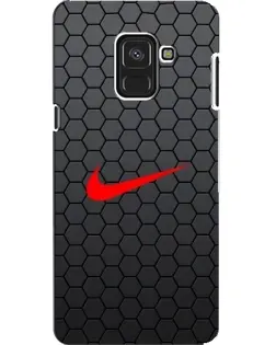 Чехол для Samsung Galaxy A8 2018 (A530F) с картинкой «Nike — карбоновая сетка»