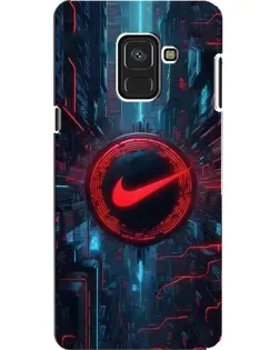 Чехол для Samsung Galaxy A8 2018 (A530F) с картинкой «Техногенный стиль Nike»
