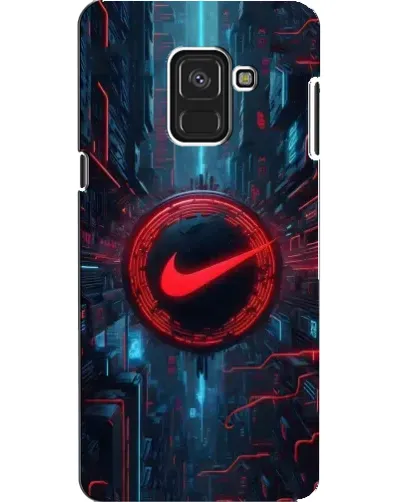Чехол для Samsung Galaxy A8 2018 (A530F) с картинкой «Техногенный стиль Nike»