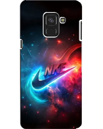 Чехол для Samsung Galaxy A8 2018 (A530F) с картинкой «Огненный логотип Nike»