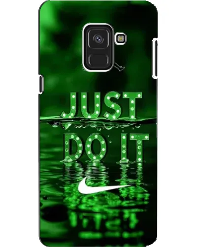 Чехол для Samsung Galaxy A8 2018 (A530F) с картинкой «Зеленый неоновый Nike»