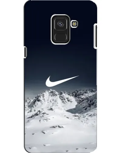 Чехол для Samsung Galaxy A8 2018 (A530F) с картинкой «Nike — зимние горы»