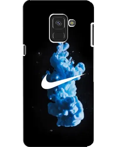 Чехол для Samsung Galaxy A8 2018 (A530F) с картинкой «Nike и синий дым»