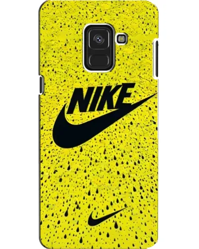 Чехол для Samsung Galaxy A8 2018 (A530F) с картинкой «Желтый текстурный Nike»