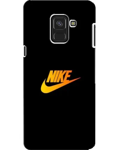 Чехол для Samsung Galaxy A8 2018 (A530F) с картинкой «Золотой логотип Nike»