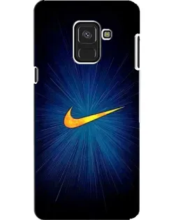 Чехол для Samsung Galaxy A8 2018 (A530F) с картинкой «Синий пульс Nike» Чехол для Samsung Galaxy A8 2018 (A530F) с картинкой «Синий пульс Nike»