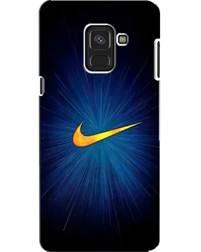 Чехол для Samsung Galaxy A8 2018 (A530F) с картинкой «Синий пульс Nike» Чехол для Samsung Galaxy A8 2018 (A530F) с картинкой «Синий пульс Nike»