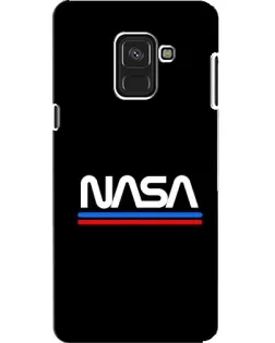 Чехол для Samsung Galaxy A8 2018 (A530F) с картинкой «NASA — классика Red Blue»