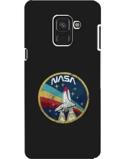 Чехол для Samsung Galaxy A8 2018 (A530F) с картинкой «NASA — эмблема миссии»