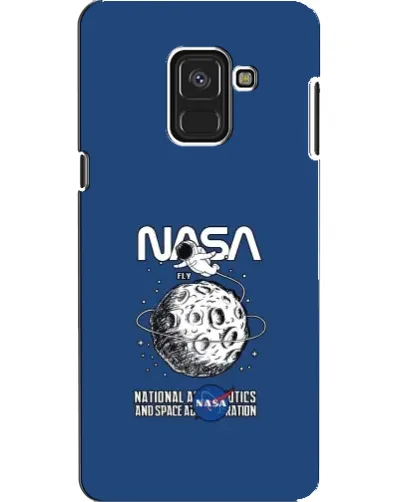 Чехол для Samsung Galaxy A8 2018 (A530F) с картинкой «NASA — лунная миссия»