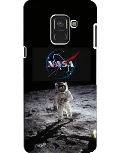 Чехол для Samsung Galaxy A8 2018 (A530F) с картинкой «Астронавт на Луне»