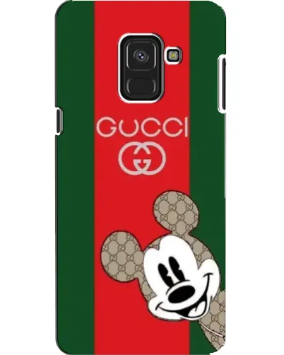Чехол для Samsung Galaxy A8 2018 (A530F) с картинкой «Gucci — полосы и Микки»