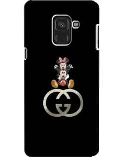 Чехол для Samsung Galaxy A8 2018 (A530F) с картинкой «Минни Маус на лого»