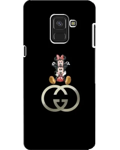 Чехол для Samsung Galaxy A8 2018 (A530F) с картинкой «Минни Маус на лого»