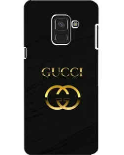 Чехол для Samsung Galaxy A8 2018 (A530F) с картинкой «Золотой логотип Gucci»