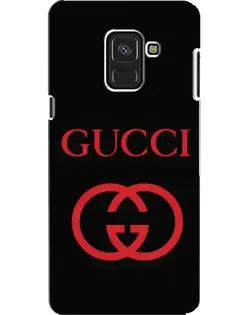 Чехол для Samsung Galaxy A8 2018 (A530F) с картинкой «Gucci — красный логотип»