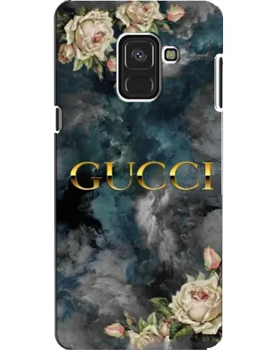 Чехол для Samsung Galaxy A8 2018 (A530F) с картинкой «Абстрактные цветы Gucci»