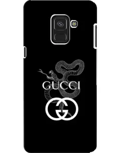 Чехол для Samsung Galaxy A8 2018 (A530F) с картинкой «Gucci — серебряная змея»