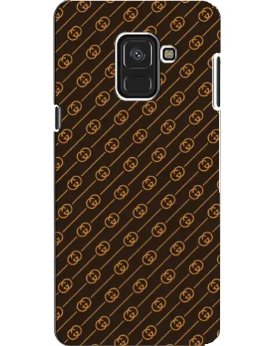 Чехол для Samsung Galaxy A8 2018 (A530F) с картинкой «Gucci — золотые диагонали»