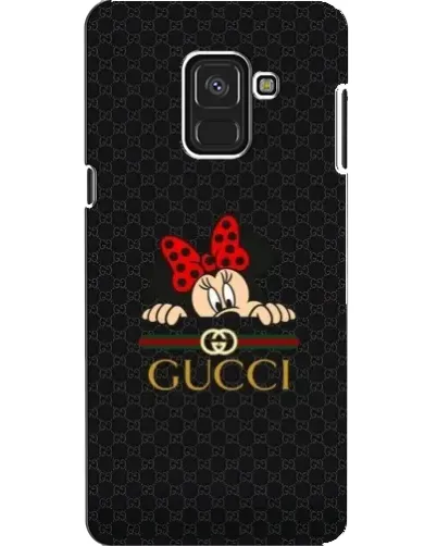 Чехол для Samsung Galaxy A8 2018 (A530F) с картинкой «Минни Маус Gucci — черный»