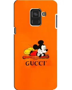 Чехол для Samsung Galaxy A8 2018 (A530F) с картинкой «Микки Маус Gucci — оранж»
