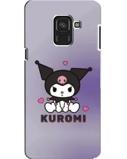 Чехол для Samsung Galaxy A8 2018 (A530F) с картинкой «Kuromi — фиолетовый арт»