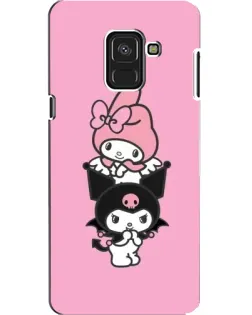 Чехол для Samsung Galaxy A8 2018 (A530F) с картинкой «My Melody и Kuromi»