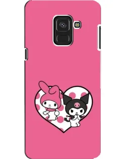 Чехол для Samsung Galaxy A8 2018 (A530F) с картинкой «Kuromi и My Melody»