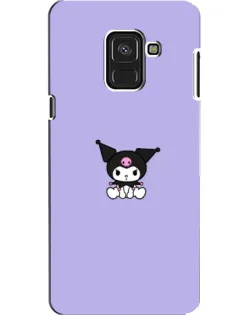 Чехол для Samsung Galaxy A8 2018 (A530F) с картинкой «Kuromi — фиолетовый минимализм»