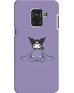 Чехол для Samsung Galaxy A8 2018 (A530F) с картинкой «Kuromi на лиловом фоне»