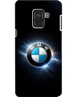 Чехол для Samsung Galaxy A8 2018 (A530F) с картинкой «BMW — неоновое сияние»