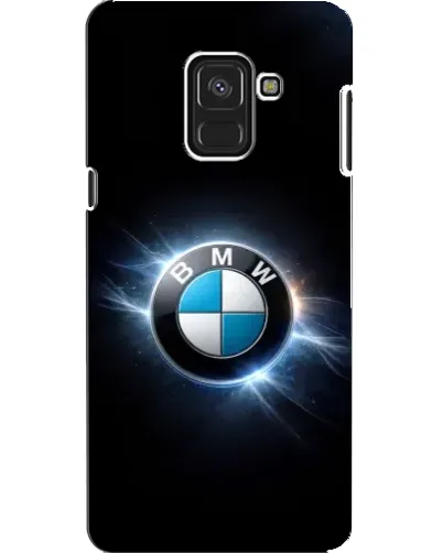 Чехол для Samsung Galaxy A8 2018 (A530F) с картинкой «BMW — неоновое сияние»