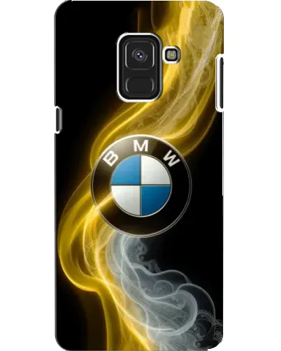 Чехол для Samsung Galaxy A8 2018 (A530F) с картинкой «Золотистый дым BMW»