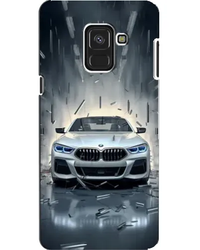 Чехол для Samsung Galaxy A8 2018 (A530F) с картинкой «BMW в свете фар»