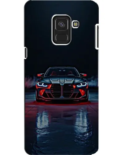 Чехол для Samsung Galaxy A8 2018 (A530F) с картинкой «BMW на мокрой дороге»
