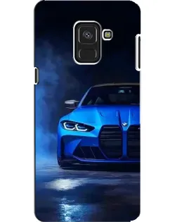 Чехол для Samsung Galaxy A8 2018 (A530F) с картинкой «Голубая BMW M4» Чехол для Samsung Galaxy A8 2018 (A530F) с картинкой «Голубая BMW M4»